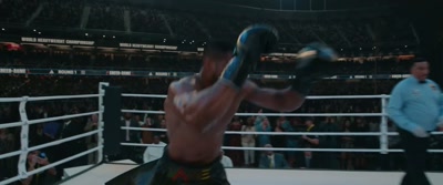 [Crowd booing] - Creed III