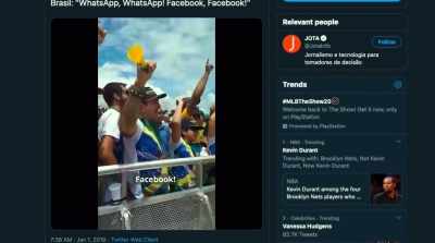 [crowd chanting in Portuguese] - The Social Dilemma