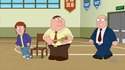 (crowd chatter,
camera shutter clicking) - Family Guy