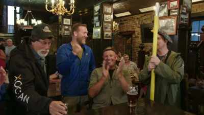 (crowd cheering, clapping) - Beyond Oak Island