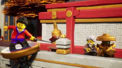 -[crowd cheering]
-[dramatic music] - LEGO Ninjago: Dragons Rising