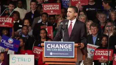 -(CROWD CHEERING)
-I saw what America is, - Obama: In Pursuit of a More Perfect Union