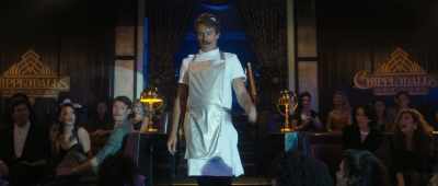 - (CROWD CHEERING)
- ...in a mysterious castle - Welcome to Chippendales