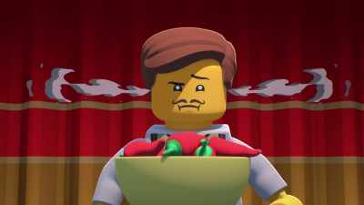 -[crowd cheering]
-[munching] - LEGO City Adventures