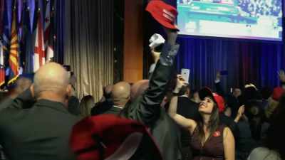 [crowd cheering] - The Accidental President