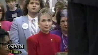 [crowd cheering] - The Clinton Affair
