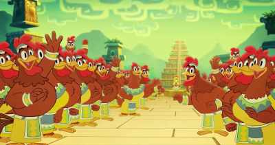 (crowd cheering) - Legend of the Three Caballeros