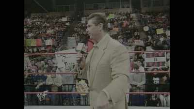 [crowd cheering] - Mr. McMahon