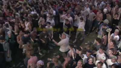 (CROWD CHEERING) - Woodstock 99: Peace Love and Rage