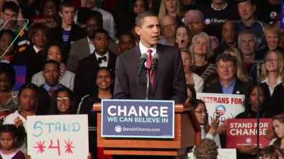 (CROWD CHEERING) - Obama: In Pursuit of a More Perfect Union