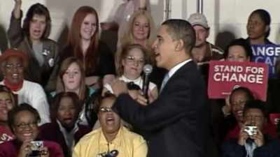 (CROWD CHEERING) - Obama: In Pursuit of a More Perfect Union