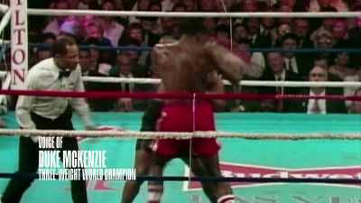 (crowd cheering) - Bruno v Tyson