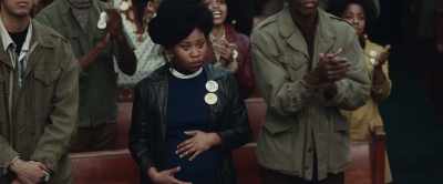 -[crowd cheering]
-[upbeat drum music continues] - Judas and the Black Messiah