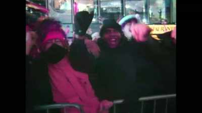 - (CROWD CHEERING)
- ♪ (UPBEAT MUSIC PLAYING) ♪ - Time Bomb Y2K