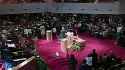 -(CROWD CHEERING)
-WRIGHT: He said, - Obama: In Pursuit of a More Perfect Union