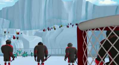 - [crowd cheers]
- [horn blows] - Norm of the North: Keys to the Kingdom