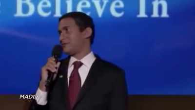 -(CROWD CHUCKLING)
-Folks, we have hope, change, - Obama: In Pursuit of a More Perfect Union