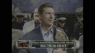 [crowd clamoring] - Mr. McMahon