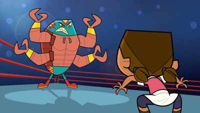 Crowd: Fight, fight, fight!
(Bell dings) - Total DramaRama
