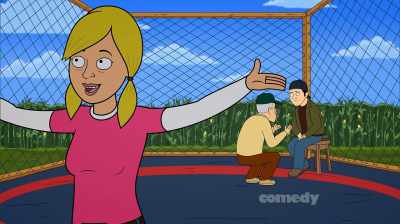[crowd goes quiet] - Corner Gas Animated