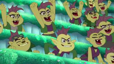 [crowd jeering] - Trolls: The Beat Goes On!