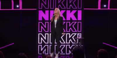 [crowd laughing, Nikki exhales] - Nikki Glaser: Bangin'