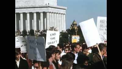 [crowd] LBJ, LBJ, - First Ladies