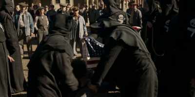[crowd murmuring] - Damnation
