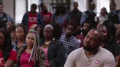[ crowd murmuring ] - The Red Line