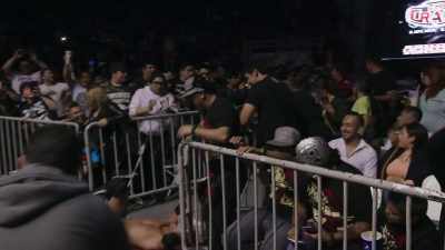 (Crowd roaring) - The Wrestlers