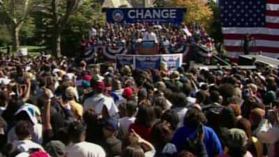 (CROWD SHOUTING) - Obama: In Pursuit of a More Perfect Union