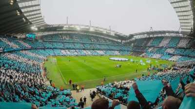 [crowd singing "Hey Jude" by The Beatles] - All or Nothing: Manchester City