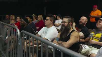 (Crowd yelling) - The Wrestlers