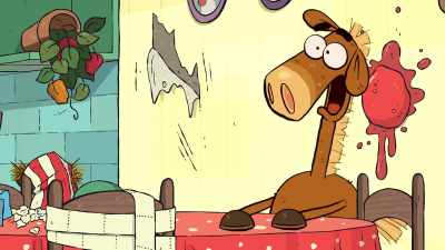 - [crows cawing]
- [plate shatters] - It's Pony