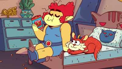 [crunching and humming] - ThunderCats Roar