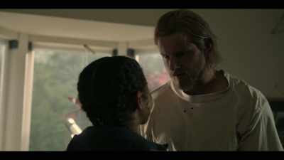 [crying] I'm alone.
He's gone. - Earth Abides