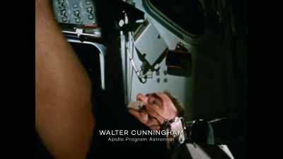 Cunningham: The first one
was scheduled to fly - Apollo: The Forgotten Films