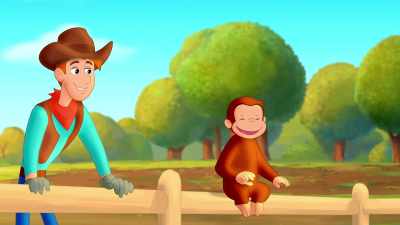 (Curious George chattering)
(donkeys hee-hawing) - Curious George: Go West, Go Wild