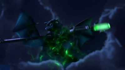 Curses, Hisirdoux, you were
supposed to steer us to safety! - Wizards: Tales of Arcadia