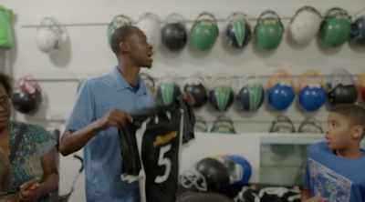 CURTIS: Right? This guy here played
for McDonough Park when he was young. - Algiers, America