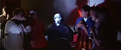 I'm gonna slash and gash Cut another hole in your assI spill blood on the walls then play tennis with your ballsIf the phone rings don't answer the callGonna slit your throat fuck you like a goatPeel your foreskin off and make a winter coat PeaceYoThat - Scary Movie