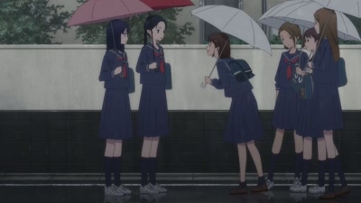 Cute red umbrella! It suits you, Moe. - Lonely Castle in the Mirror