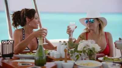 - Cynthia I know really well,
and Ramona, girlfriend. - The Real Housewives Ultimate Girls Trip