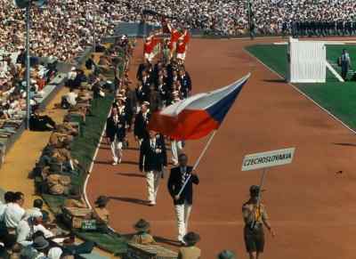 Czechoslovakia, also greeted
in the true Olympic spirit. - XIVth Olympiad: The Glory of Sport
