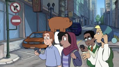 * Da, da, da-ba-da, da, da,
ba-da-ba-da-ba * - We Bare Bears