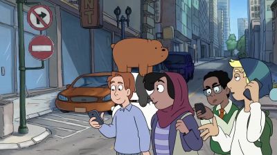 ♪ Da, da, da-ba-da, da, da,
ba-da-ba-da-ba ♪ - We Bare Bears