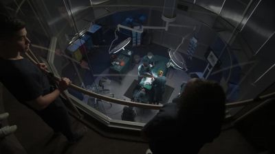 Dacron conduits are
connected to the aorta. - The Good Doctor