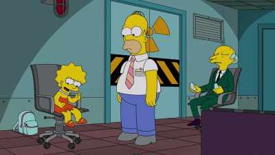 Dad! I was just
about to save Mr. Burns's soul, - The Simpsons: The Past and the Furious