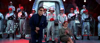 Dad he put this in my bedWho Your stupid Mini YouHe put roadkilI in my sheetsDR EVlL What Mini MeDon't you ever do that again You hear meDon't you ever do that againl can't stay mad at youLook at that ponem - Austin Powers: The Spy Who Shagged Me