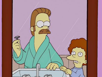 Daddy, why did you have to
shave your nose neighbor? - The Simpsons